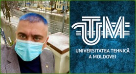 Prorectorul Universității Tehnice din Moldova și-a vopsit părul în albastru: „Adevărații bărbați își țin promisiunile”